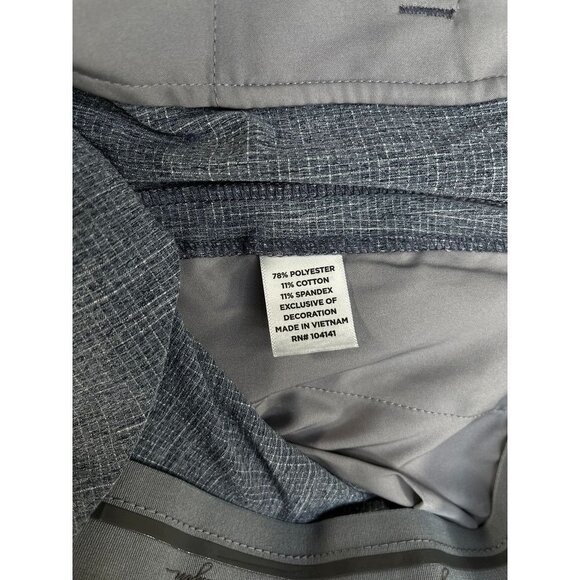 Walter Hagen Flat Front Textured Grid Golf Short Big & Tall Size 50 Hydrodri - Picture 7 of 12